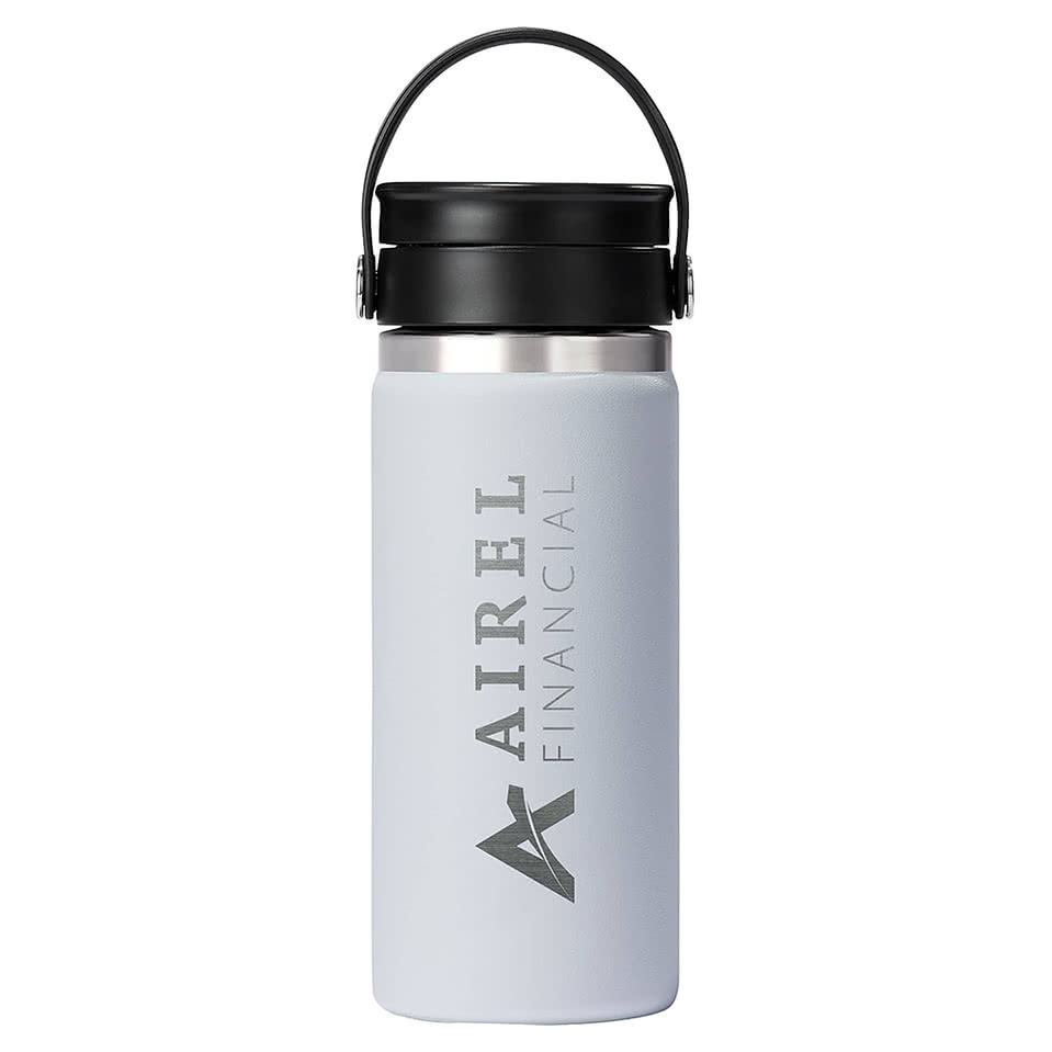 Hydro Flask Wide Mouth 16 oz. Bottle with Flex Sip Lid - Laser Engraved