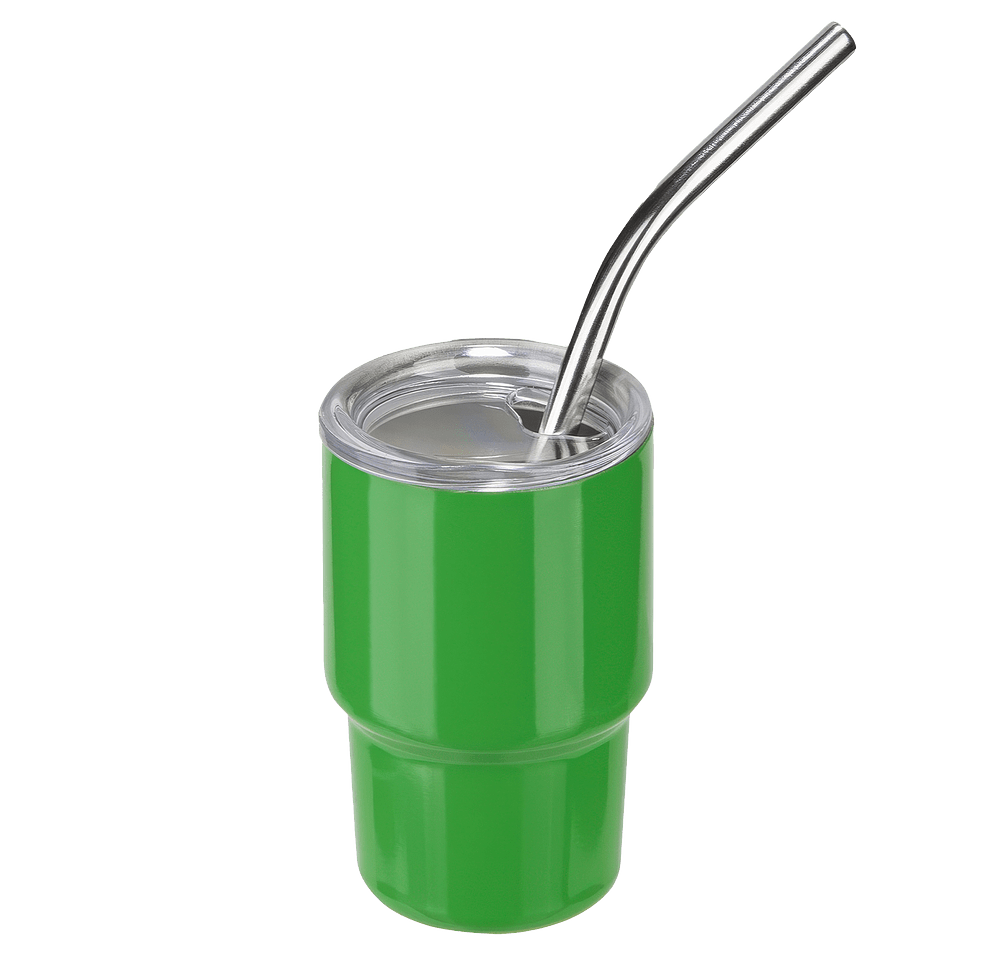 Full Color 3 oz. Mini Belmont Stainless Steel Insulated Tumbler with Straw-default
