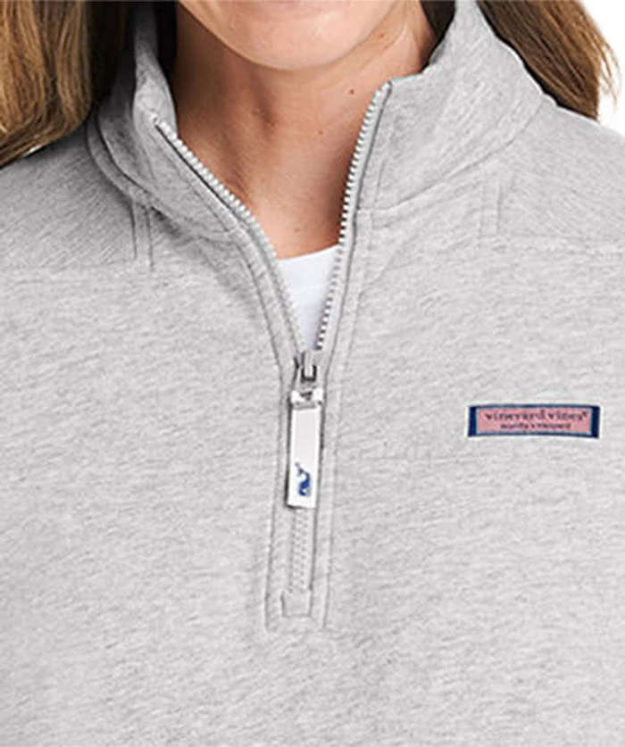 Vineyard Vines Women's Collegiate Logo Shep Quarter Zip Sweatshirt