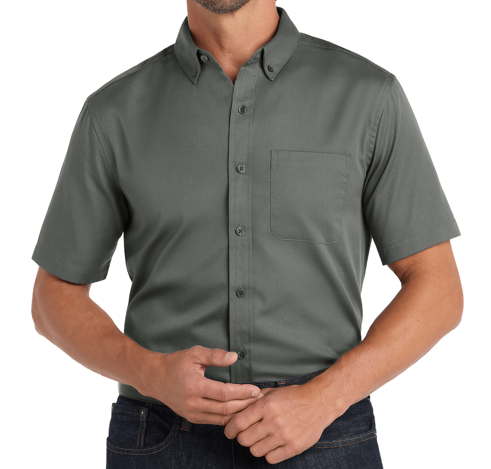 Port Authority SuperPro React Short Sleeve Dress Shirt-default