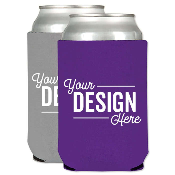 Design Custom Printed Foldable Neoprene Can Coolers Online at