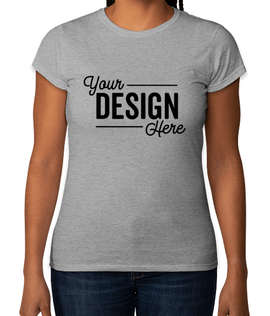 Gildan Women's Slim Fit Softstyle Jersey T-shirt - Color: Sports Grey