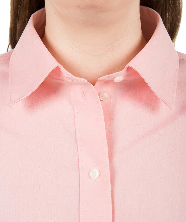 Devon & Jones Women's Solid Dress Shirt - Embroidered