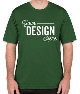 Sport-Tek Heather Contender Performance Shirt - Color: Forest Green Heather