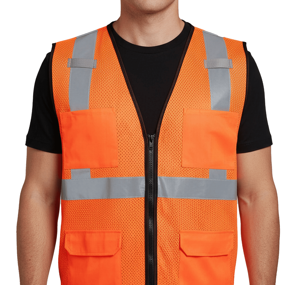 Kishigo Class 2 6-Pocket Mesh Safety Vest-default