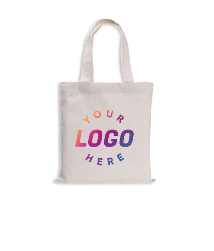 Full Color Natural Mini Tote Bag in Natural