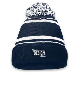 Holloway Homecoming Pom Pom Beanie - Color: Navy / White