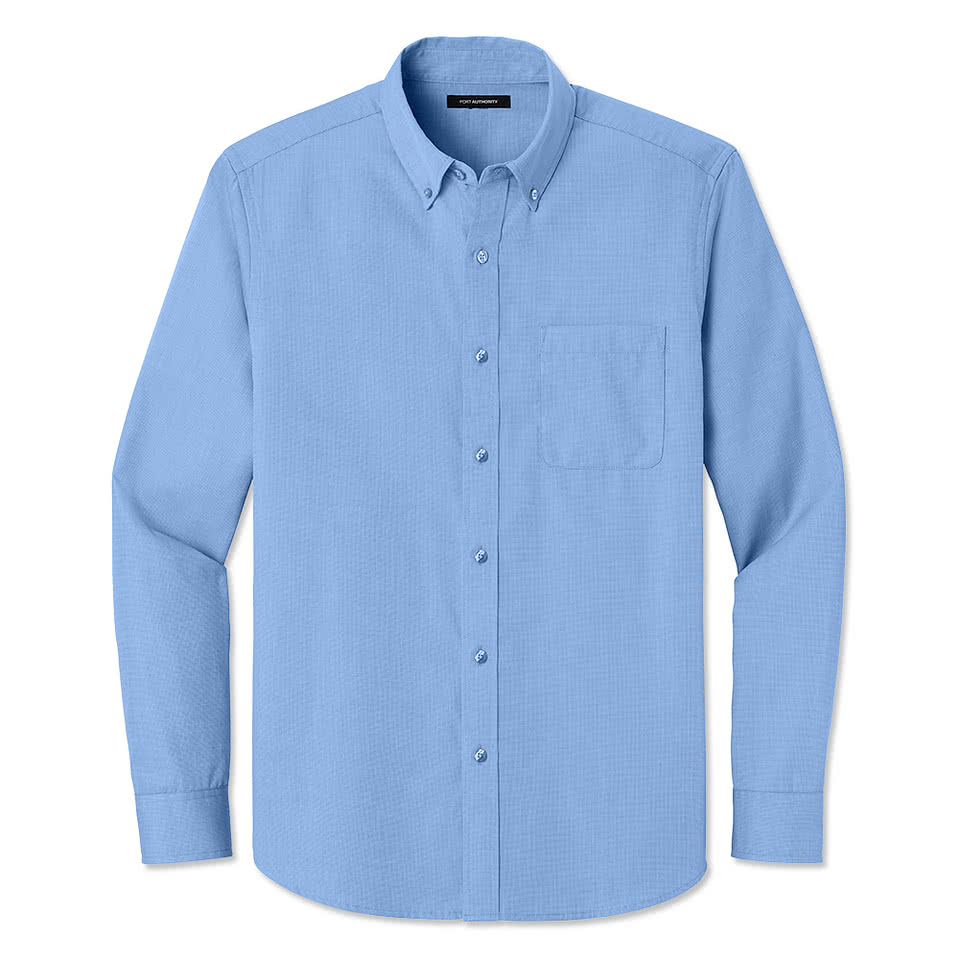 Port Authority Easy Care Long Sleeve Nailhead Dress Shirt