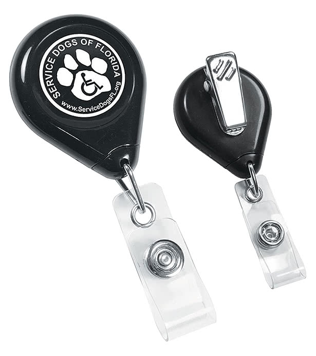Tear Shape Retractable Badge Holder