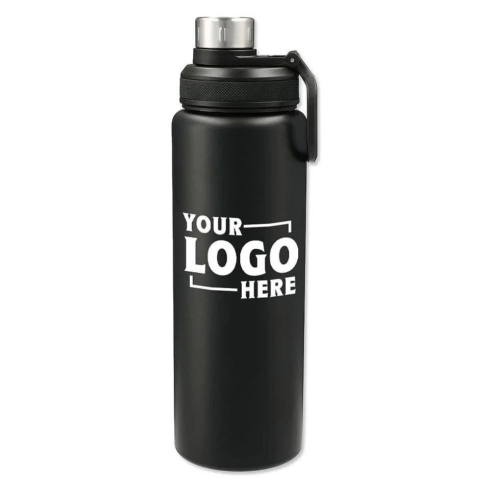 Laser Engraved 32 oz. Vasco Stainless Steel Water Bottle with Dual Opening Lid