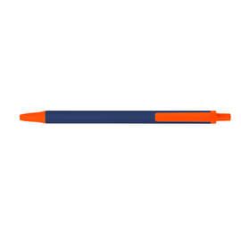 BIC Clic Stic Pen (black ink) - Color: Navy / Orange