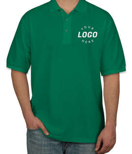 Port Authority Silk Touch Polo - Color: Kelly Green