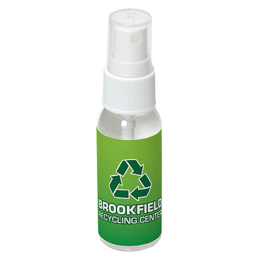 Full Color 1 oz. Spray Hand Sanitizer in Clear