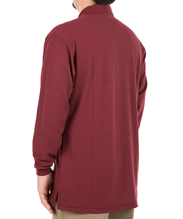 Port Authority Silk Touch Long Sleeve Polo - Printed