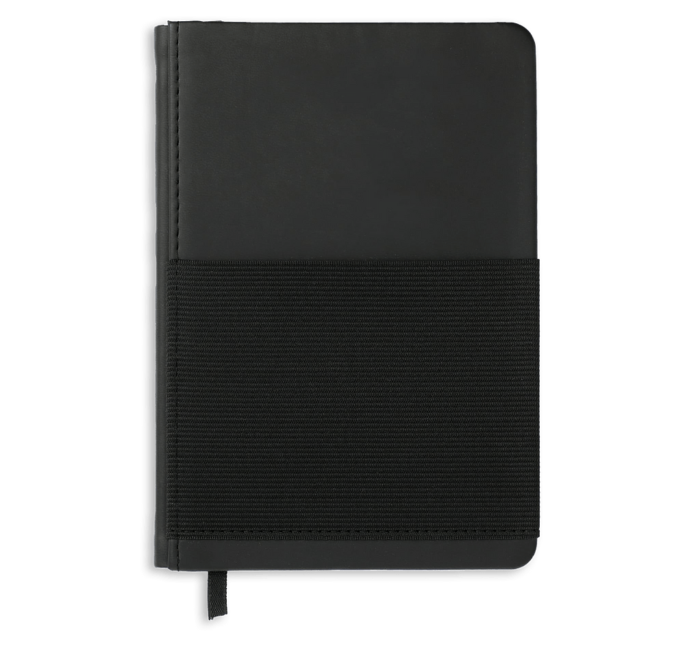 Hard Cover Elastic Phone Pocket Notebook-default