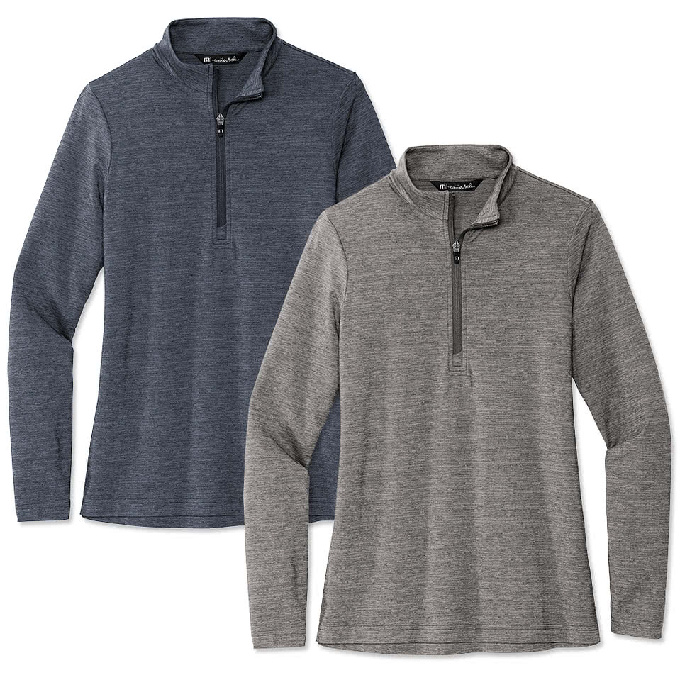 TravisMathew Women's Crestview Lightweight Quarter Zip Performance Shirt