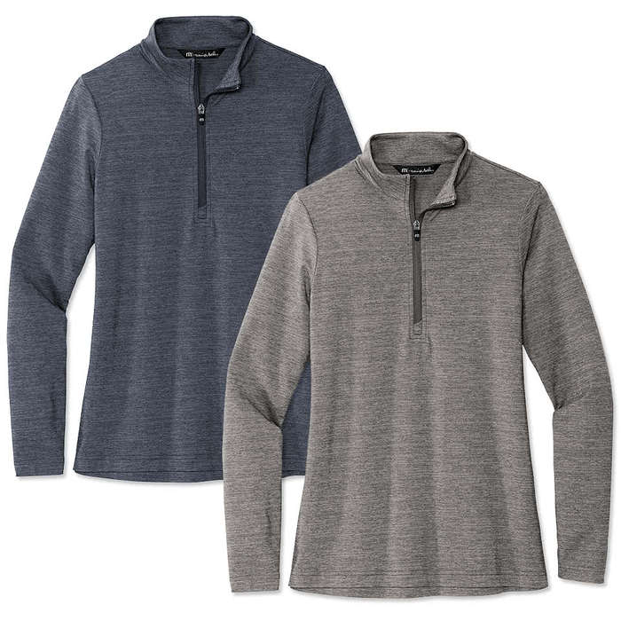 TravisMathew Women's Crestview Lightweight Quarter Zip Performance Shirt