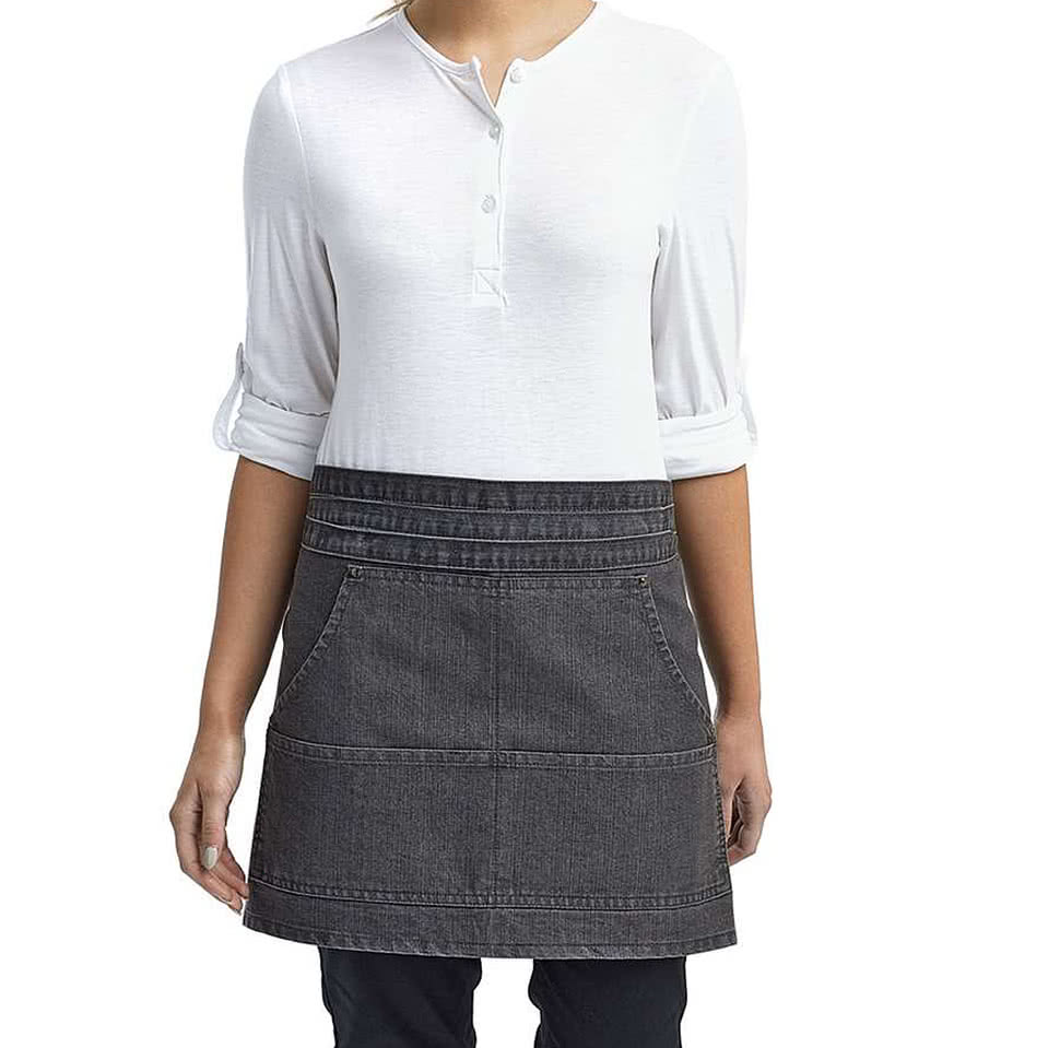 Artisan Collection Denim Waist Four-Pocket Apron - Embroidered