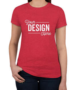 Next Level Women's Slim Fit Tri-Blend T-shirt - Color: Vintage Shocking Pink