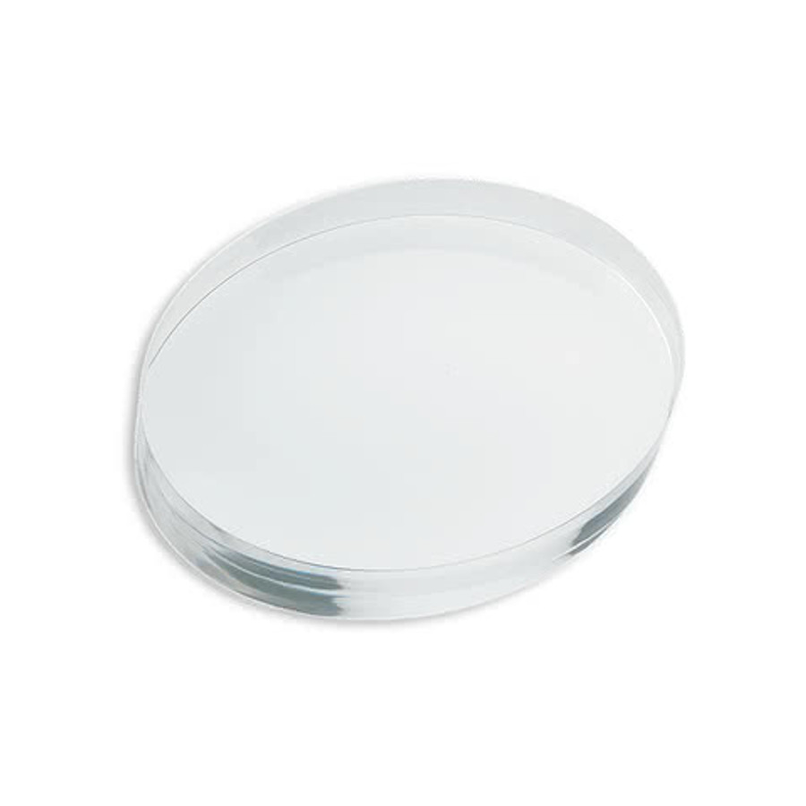 Laser Engraved Oval Acrylic Paperweight