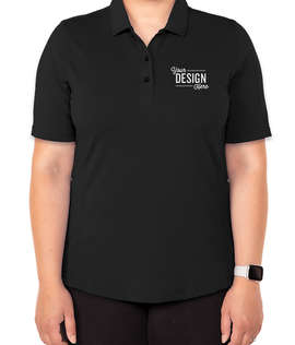 Cutter & Buck Women's Virtue Eco Pique Performance Polo - Color: Black