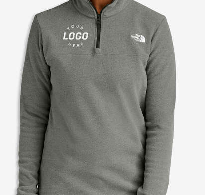 Custom The North Face Women's Glacier Recycled Quarter Zip Fleece