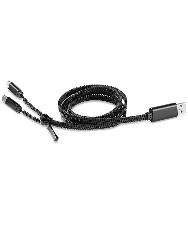 Laser Engraved Zipper Charging Cable