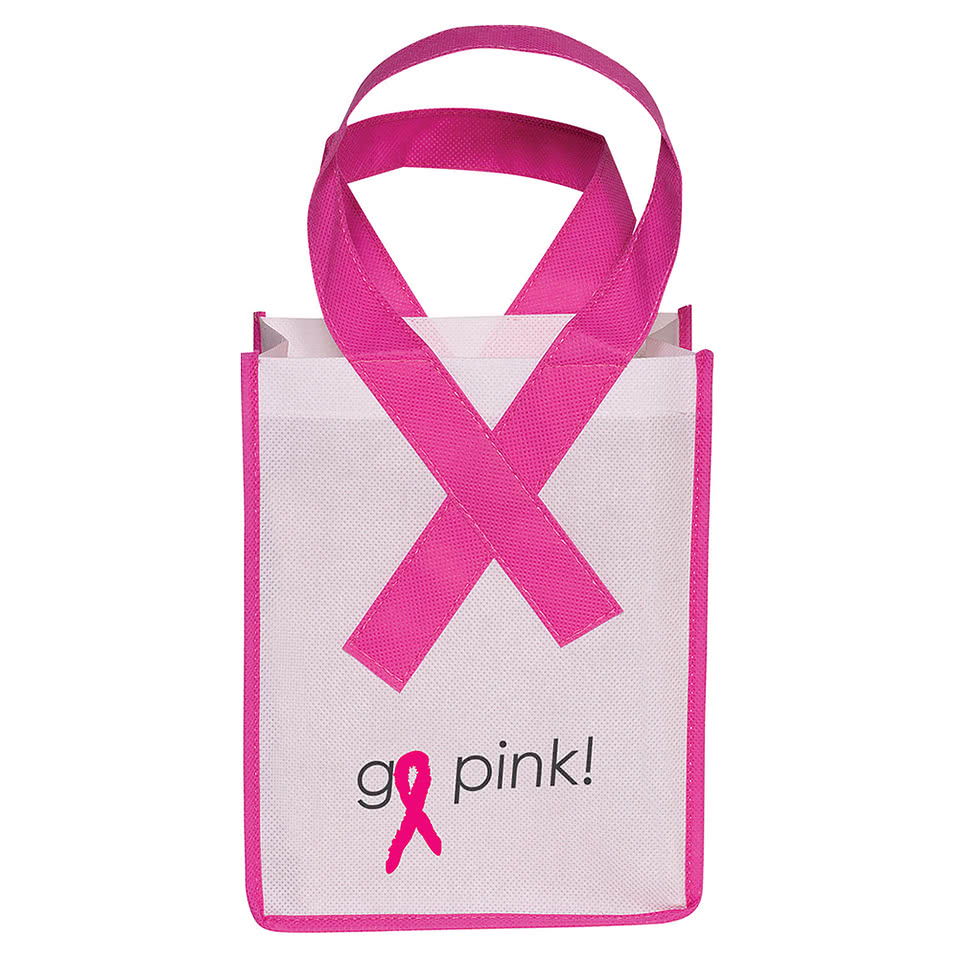 Pink Ribbon Breast Cancer Awareness Tote Bag