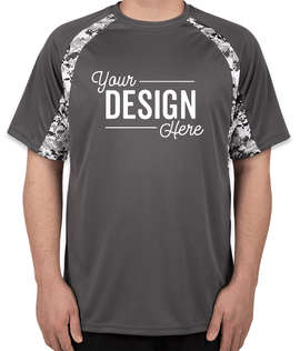 Badger Digital Camo Contrast Performance Shirt - Color: Graphite