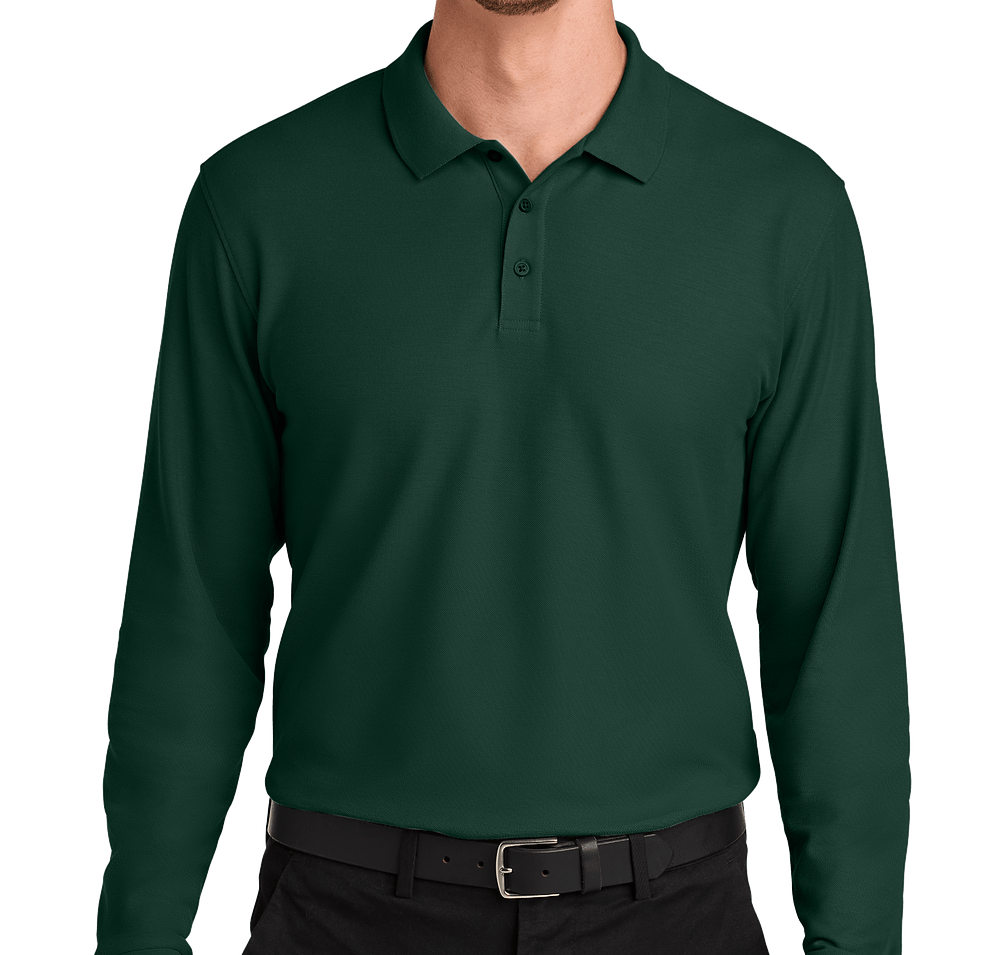 Port Authority Wearever UV Long Sleeve Performance Pique Polo-default