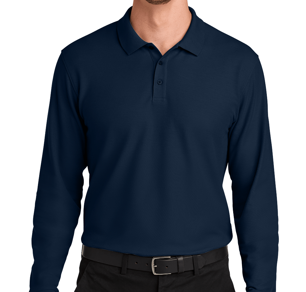 Port Authority Wearever UV Long Sleeve Performance Pique Polo-default
