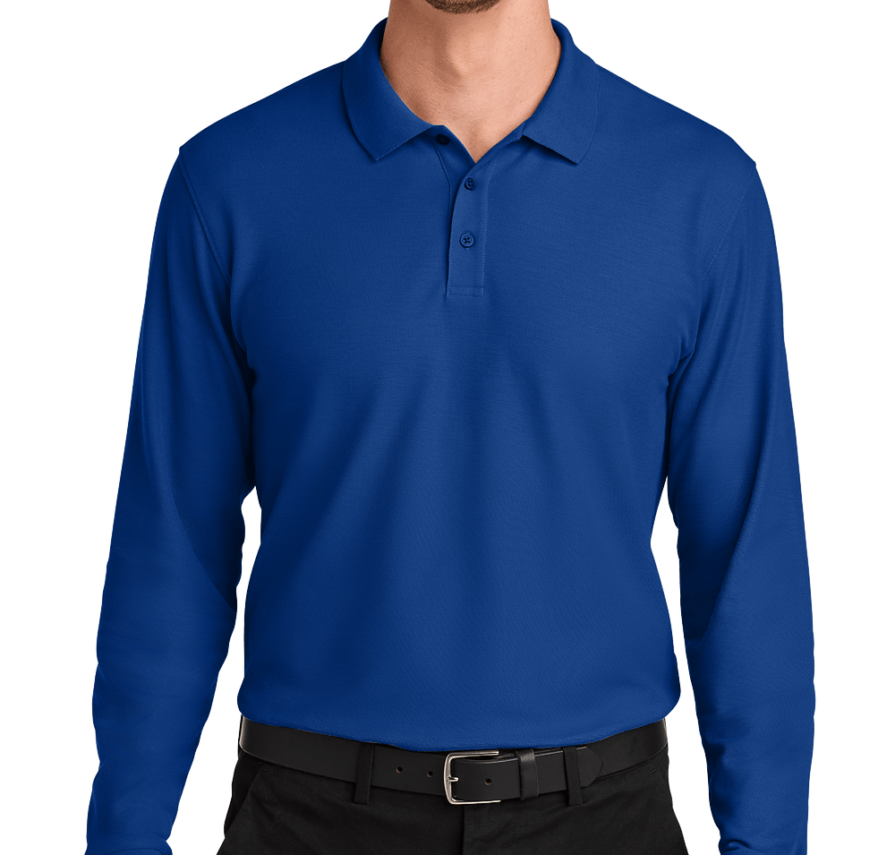 Port Authority Wearever UV Long Sleeve Performance Pique Polo-default