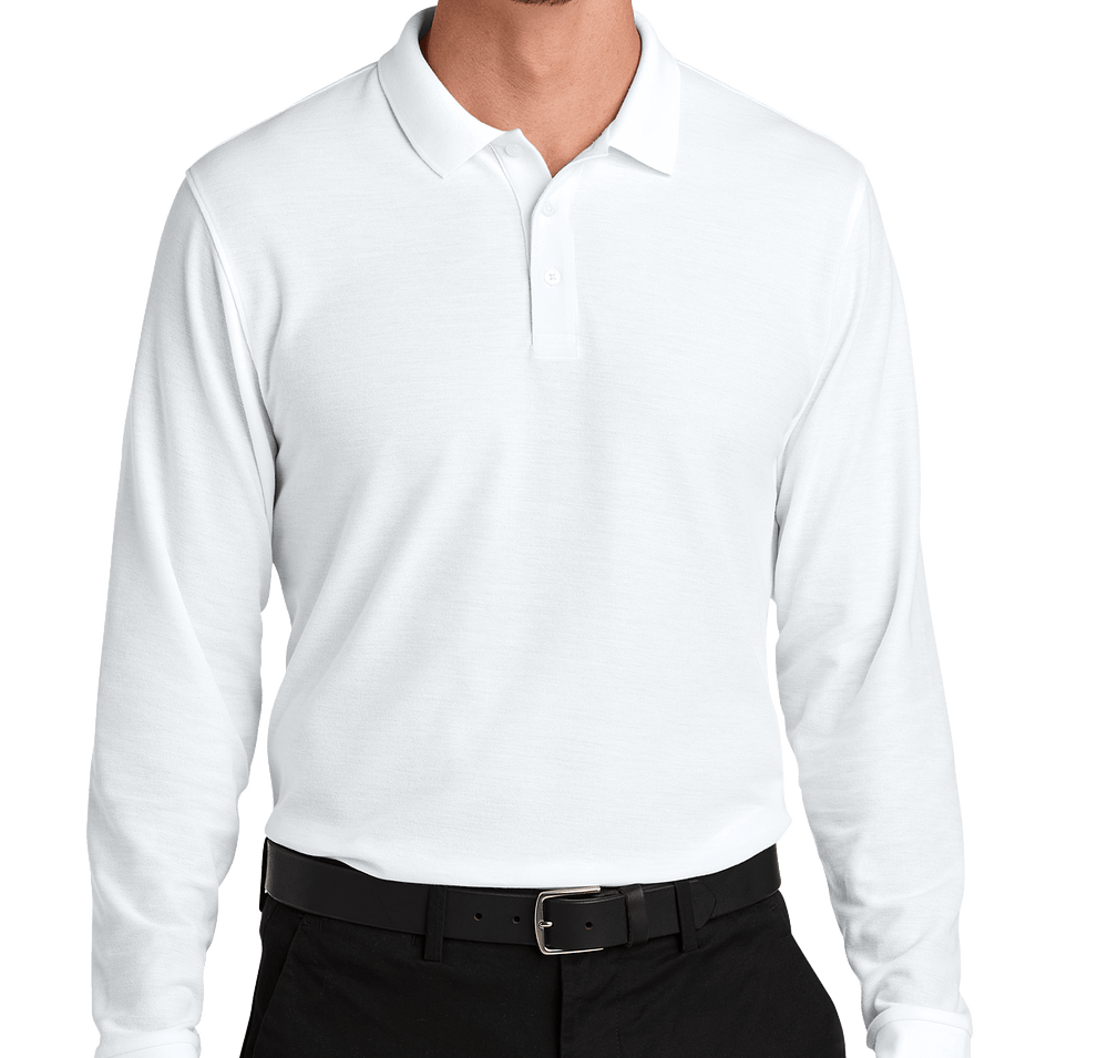 Port Authority Wearever UV Long Sleeve Performance Pique Polo-default