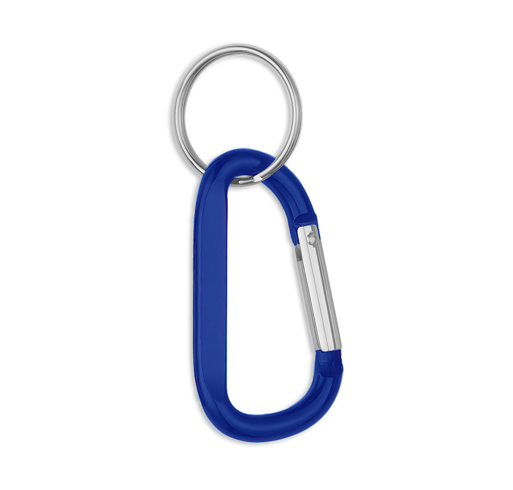 Laser Engraved 8mm Carabiner with Split Ring-default