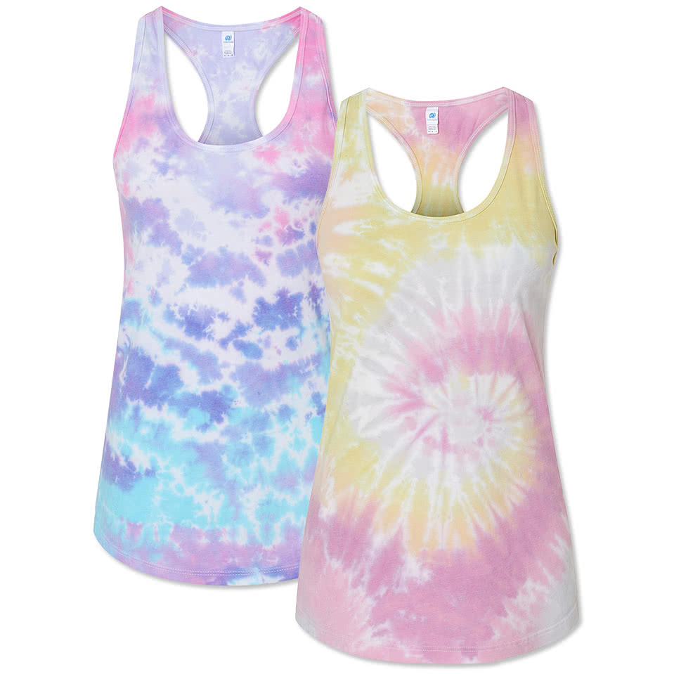 Colortone Women's Tie-Dye Racerback Tank