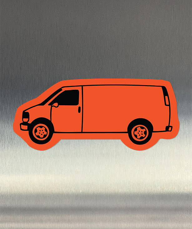 Full Color Van Refrigerator Magnet - .036"