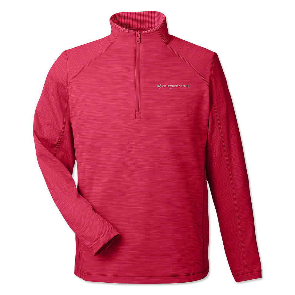 Vineyard Vines Sankaty Logo Quarter Zip Sweatshirt - Embroidered