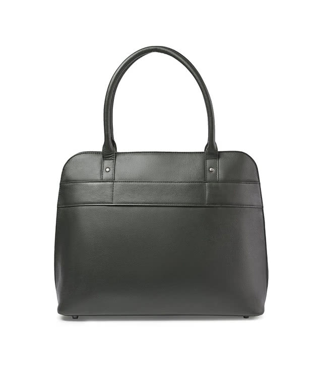 Debossed Samsonite Leather 16" Computer Tote Bag