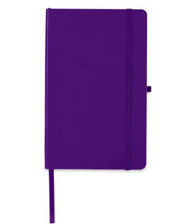 Debossed Core365 Soft Cover Bound Notebook - Color: Purple