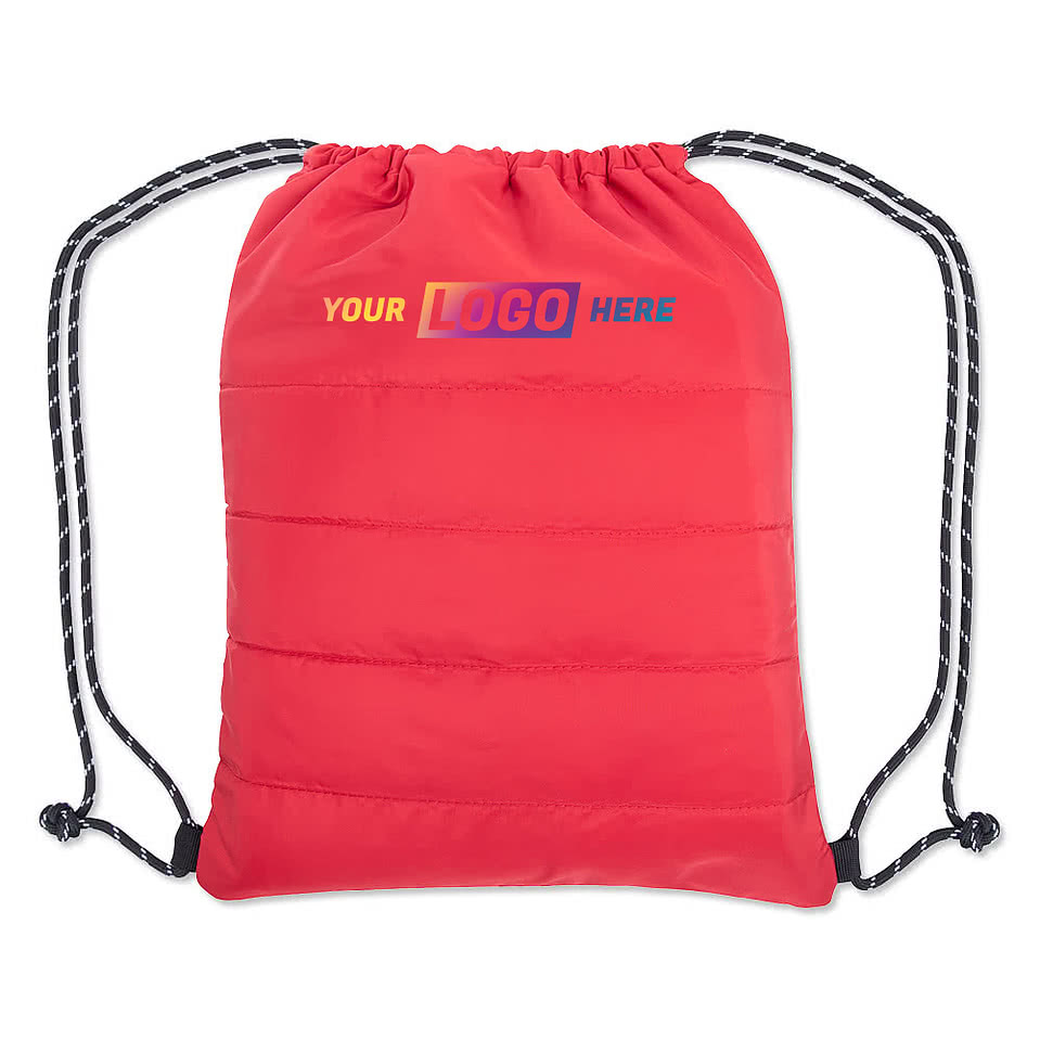 Puffy Quilted Drawstring Bag