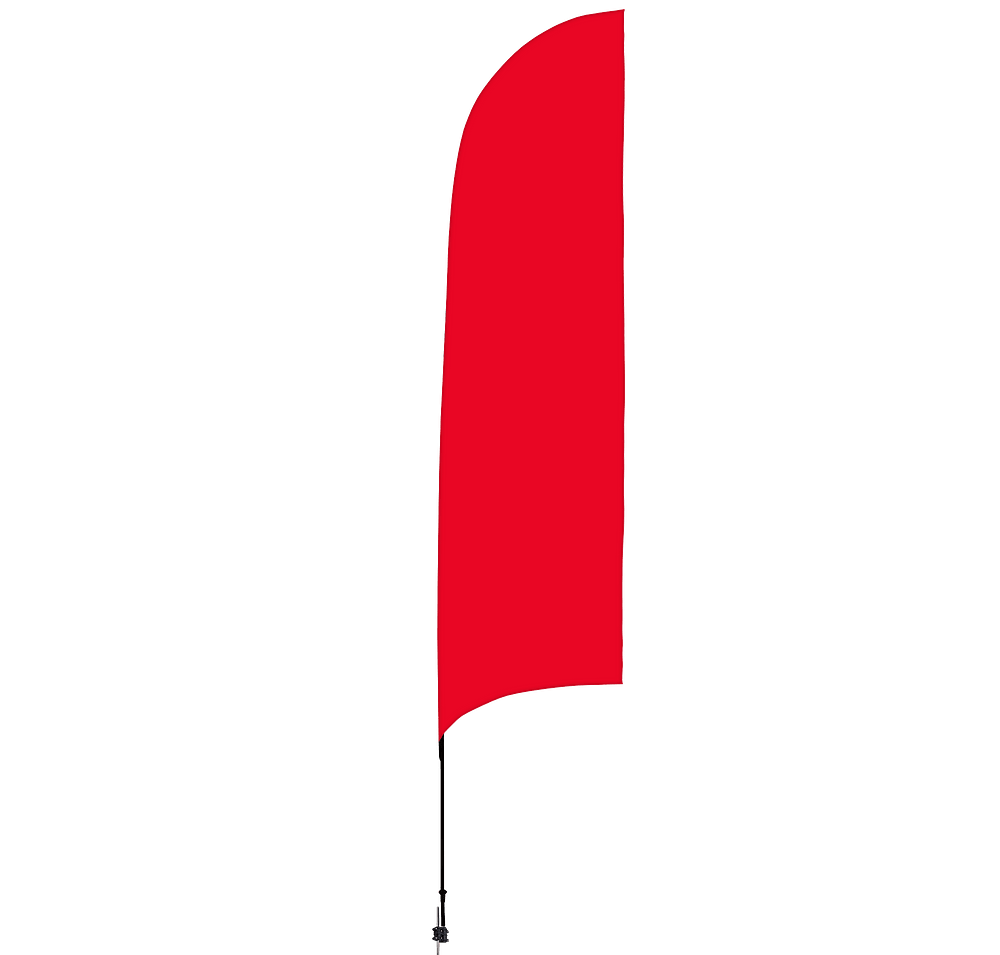 Full Color 13’ Streamline Razor Flag with Spike-default