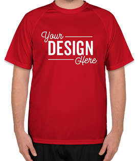 Augusta Attain Short Sleeve Raglan Performance Shirt - Color: Scarlet