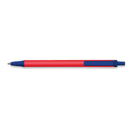 BIC Antimicrobial Clic Stic Pen (black ink) - Color: Red / Navy
