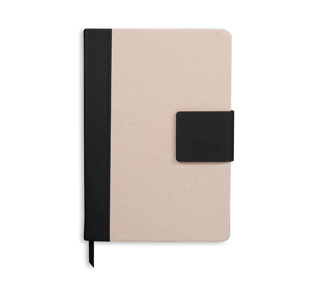 Full Color FSC Recycled Canvas Hard Cover Bound Notebook-default