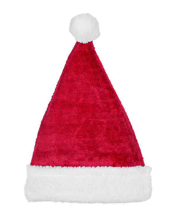 Holiday Christmas Plush Santa Hat