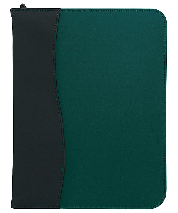 Sign Wave Zippered Padfolio