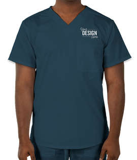Cherokee Workwear Revolution One-Pocket Scrub Top - Color: Caribbean Blue