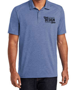 Sport-Tek Tri-Blend Performance Polo - Embroidered - Color: True Royal Heather
