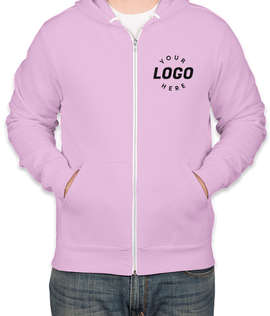 Embroidered Bella + Canvas Ultra Soft Zip Hoodie - Color: Lilac