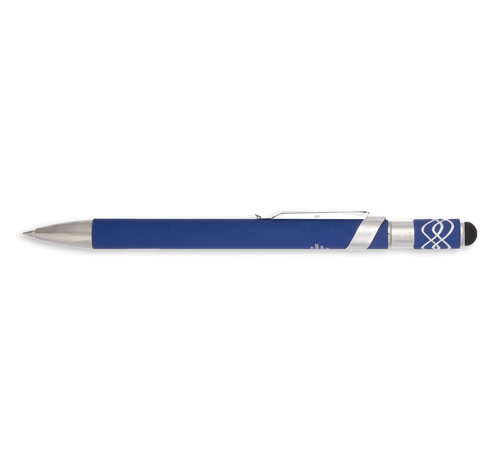 Full Color Simple Fidget Recycled Gel Stylus Pen (black ink)-default